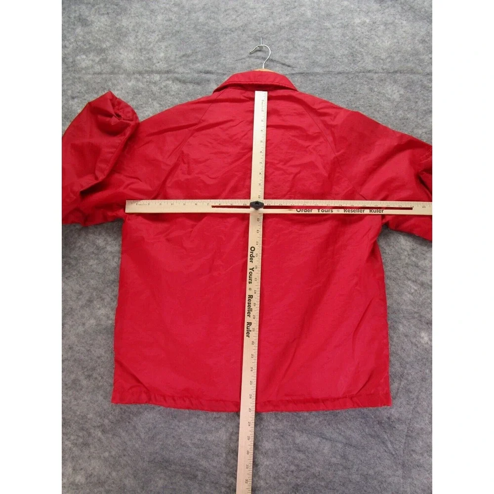 Vintage Swingster Jacket Adult Medium Made USA Red Woodland Hills Club‎ VTG